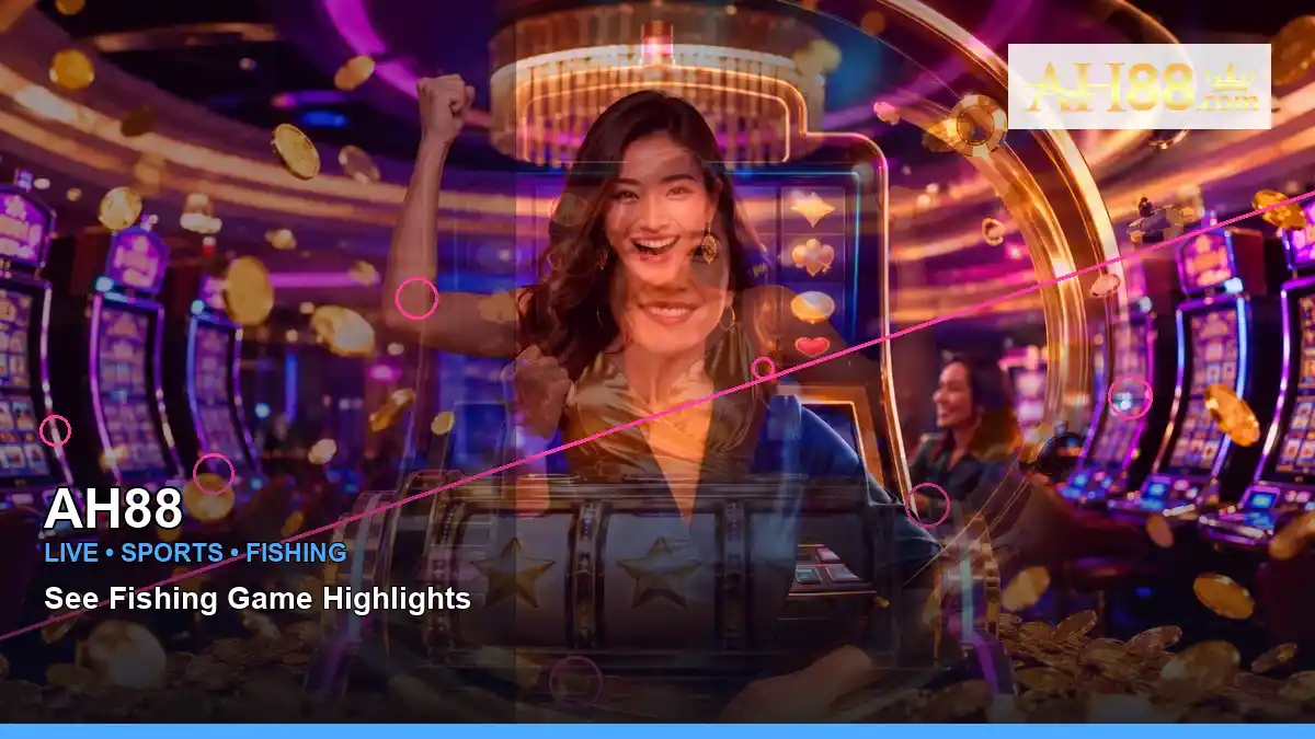 AH88 AH88 cannon fishing information for Philippine users scene with right close-up neon jackpot slot games for players in