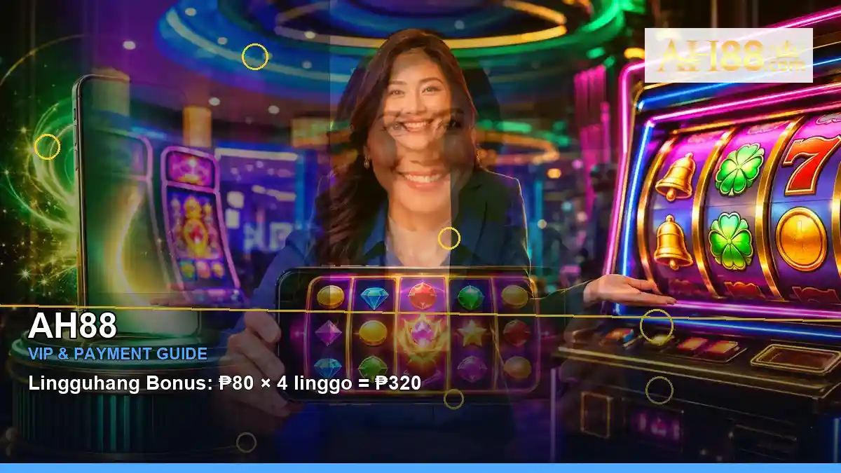 AH88 AH88 finance wallet information for Philippine users scene with right close-up lucky reels online slot games for