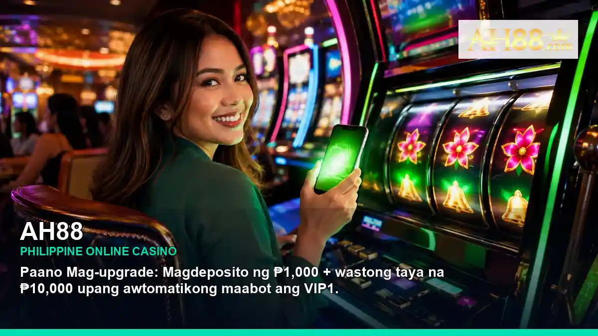 AH88 high-energy casino first deposit rewards in a dynamic layout for Philippine players